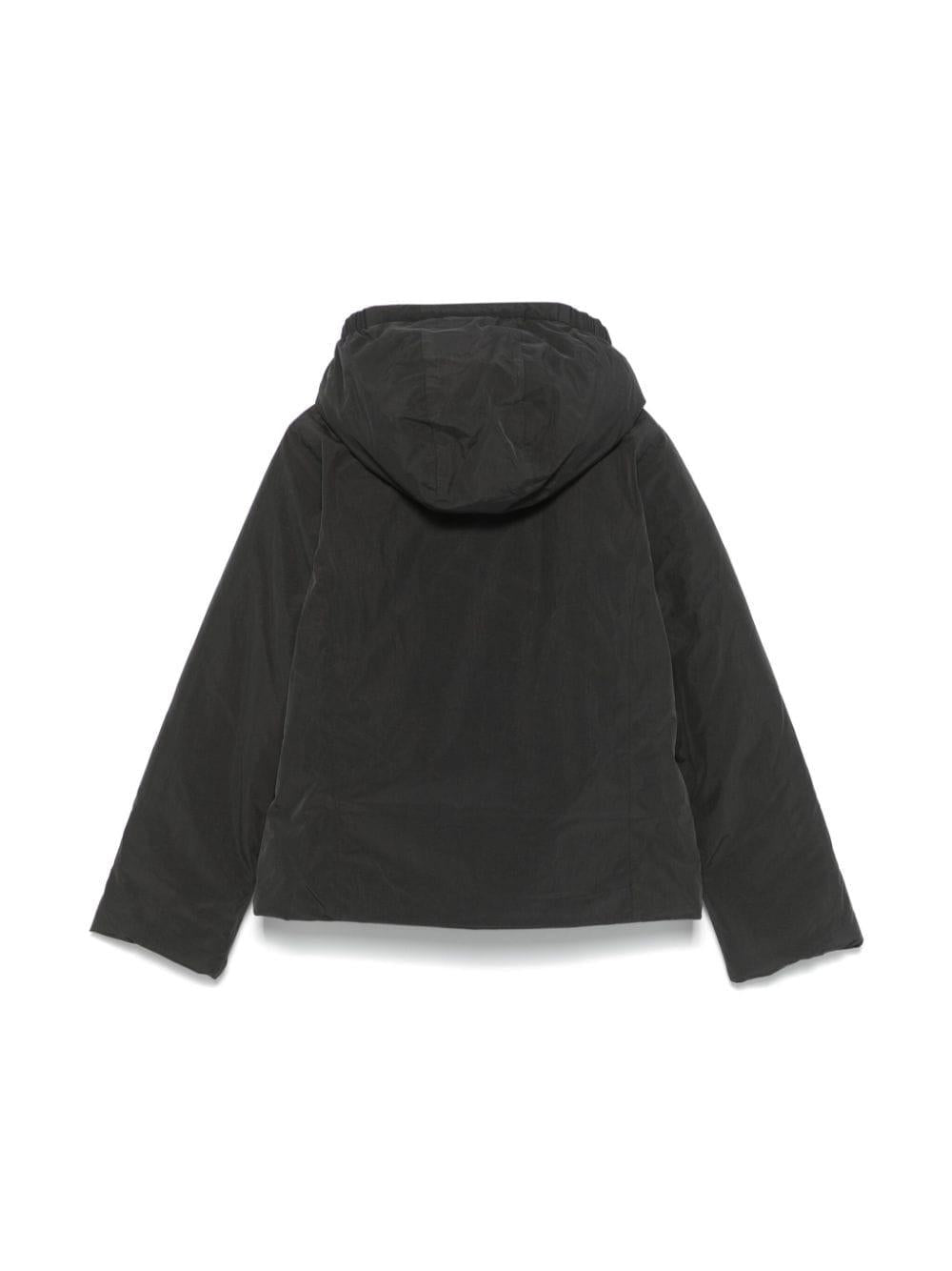 Giubbotto nera per bambina con logo K4137WW AL8 K-Way Kids 