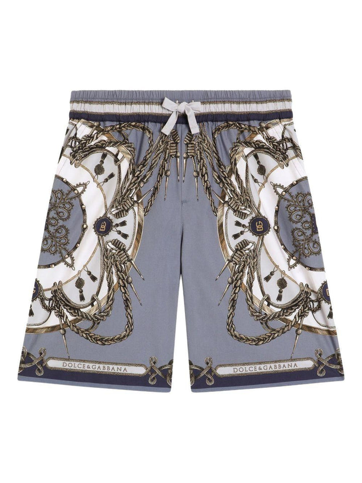 Bermuda grigio per bambino L43Q47FI5NQ HT5XB Dolce & Gabbana Kids 