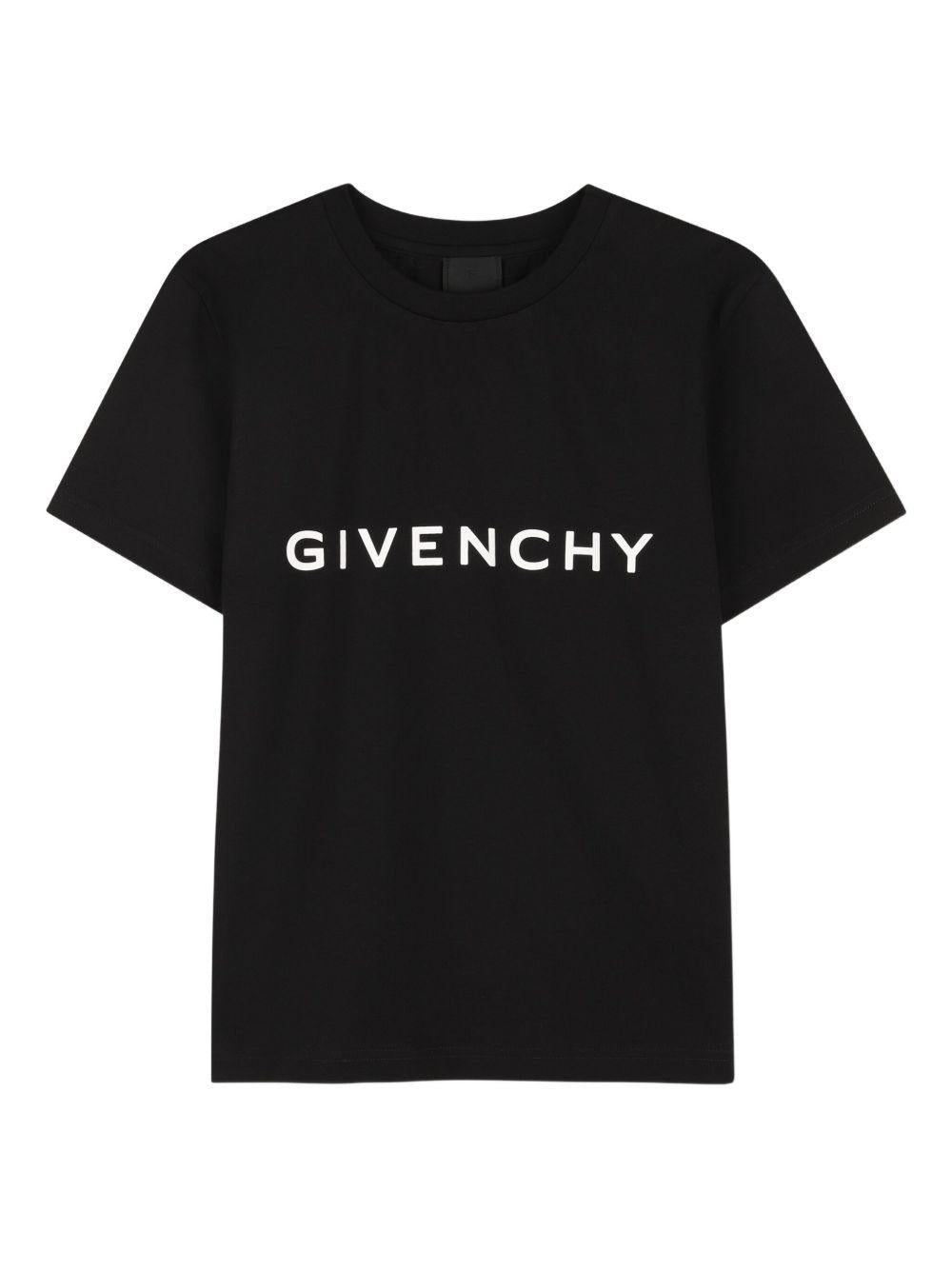 T-shirt nero per bambino H30952 09B Givenchy Kids 