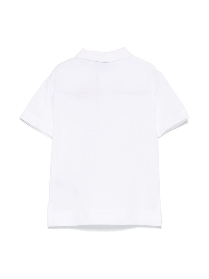 Polo bianca per bambino 8105073 A1464 Burberry Kids 