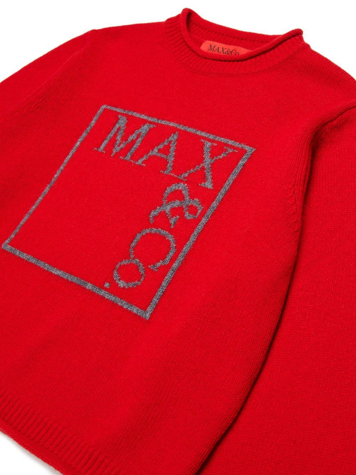 Maglione rossa per bambina MX0233MX00H MX400 Max&co Kids 