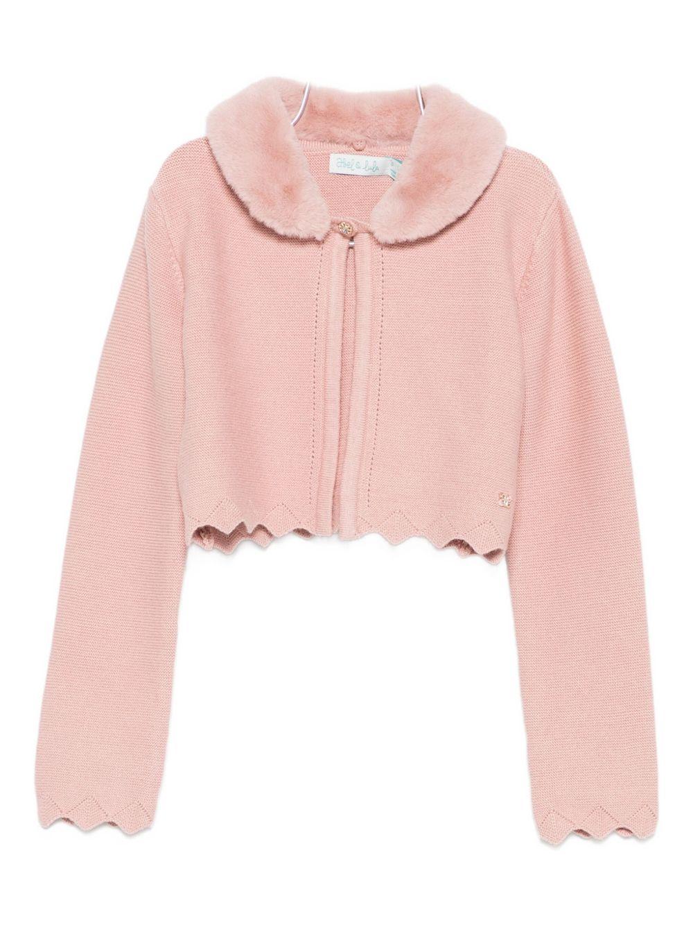 Cardigan rosa petalo per bambina 5834 079 Abel & Lula 