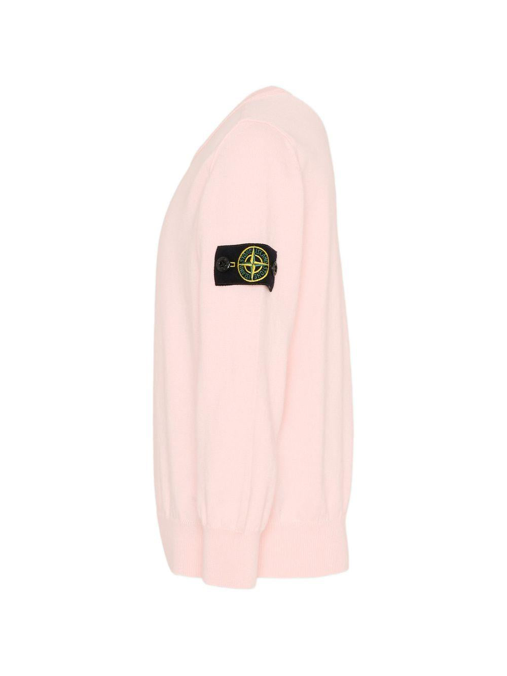 Maglione rosa per bambino 65100001S00B2 V0080 Stone Island Kids 
