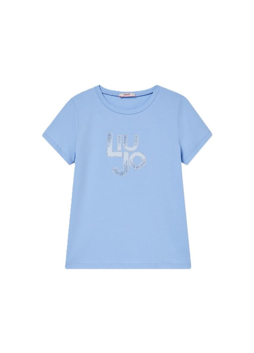 T-shirt blu per bambina GA6167JS003 44121 Liu Jo 