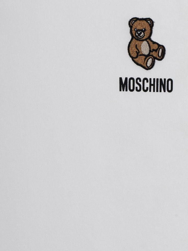 T-shirt bianca per bambino HUM05TLAA02 10063 Moschino Kids 
