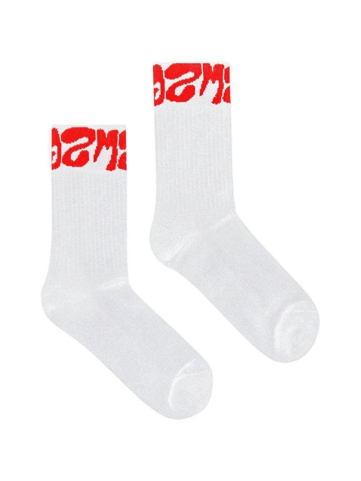Calze bianche/rosse per bambino S6MSJUSO308 001 Msgm Kids 