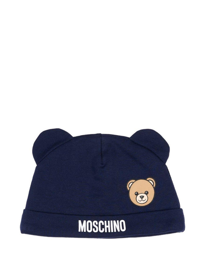 Kit tutina blu navy per neonato MUY09PLCA40 40016 Moschino Kids 