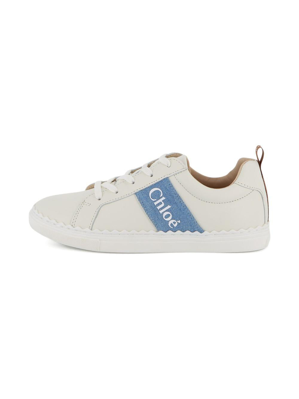 Sneakers bianco/azzurro per bambina C20887 117 Chloe 