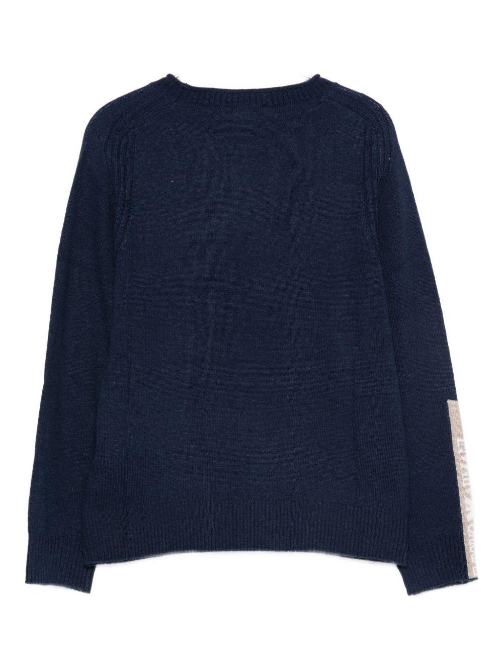 Maglione blu navy per bambino EB000647AF17340 UB130 Emporio Armani Kids 