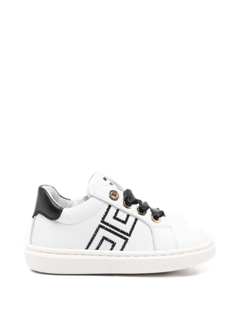 Sneakers bianche/nere per bambina F1A9E04900092 B092 Elisabetta Franchi Kids 