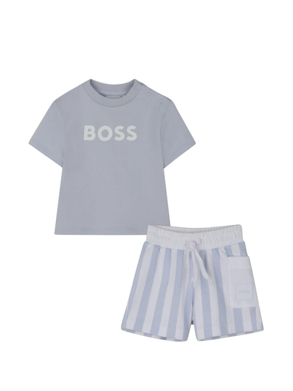Completo blu per neonato J53048 771 Boss Kids 