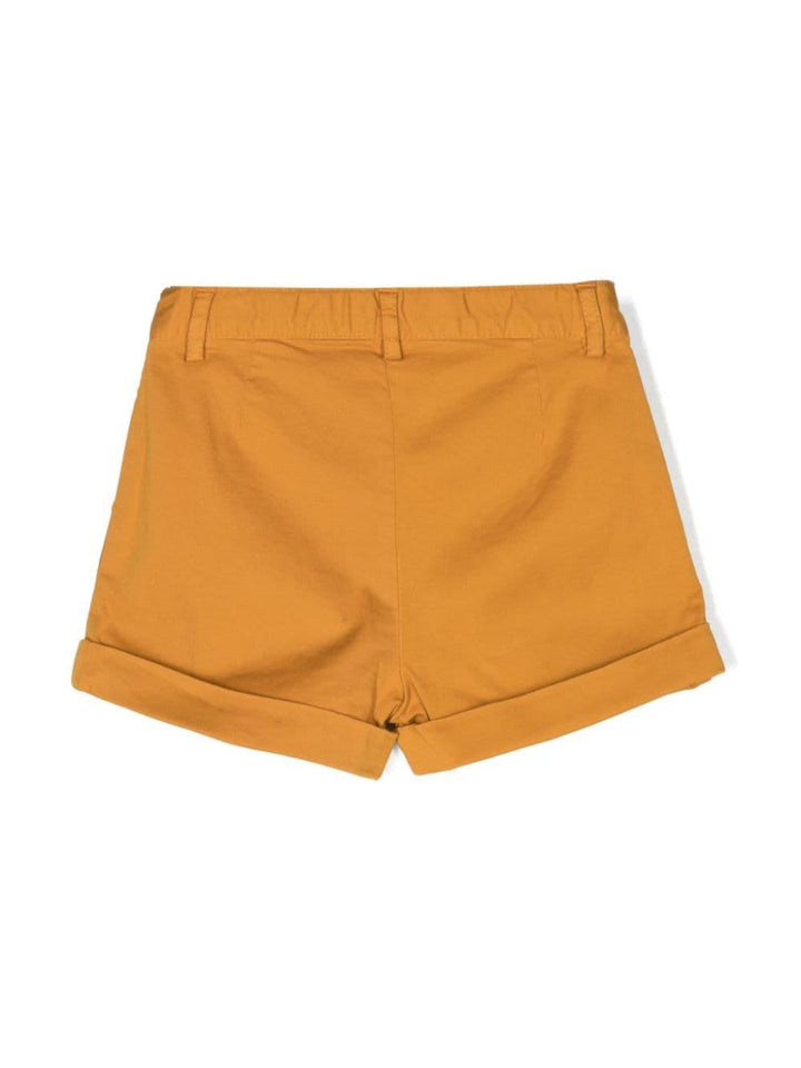 Caramel brown Bermuda shorts for girls
