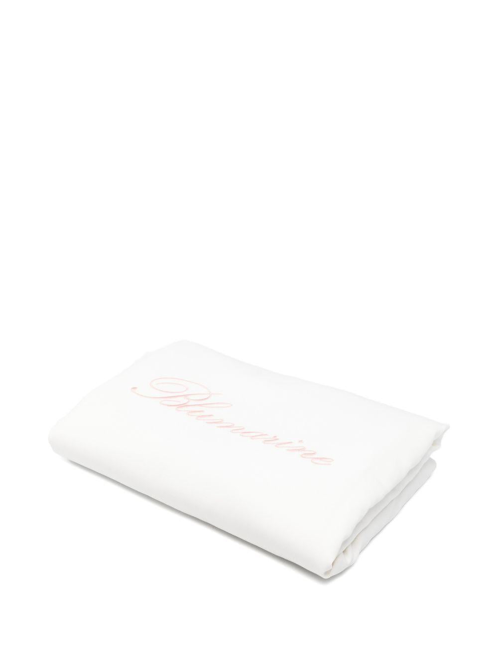 Coperta bianca per neonata BNCO0120JF031 0242 Miss Blumarine 