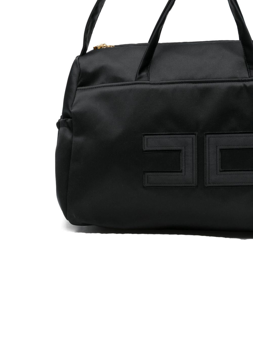 Borsa mamma nera ENBO0280RA016 N000 Elisabetta Franchi Kids 