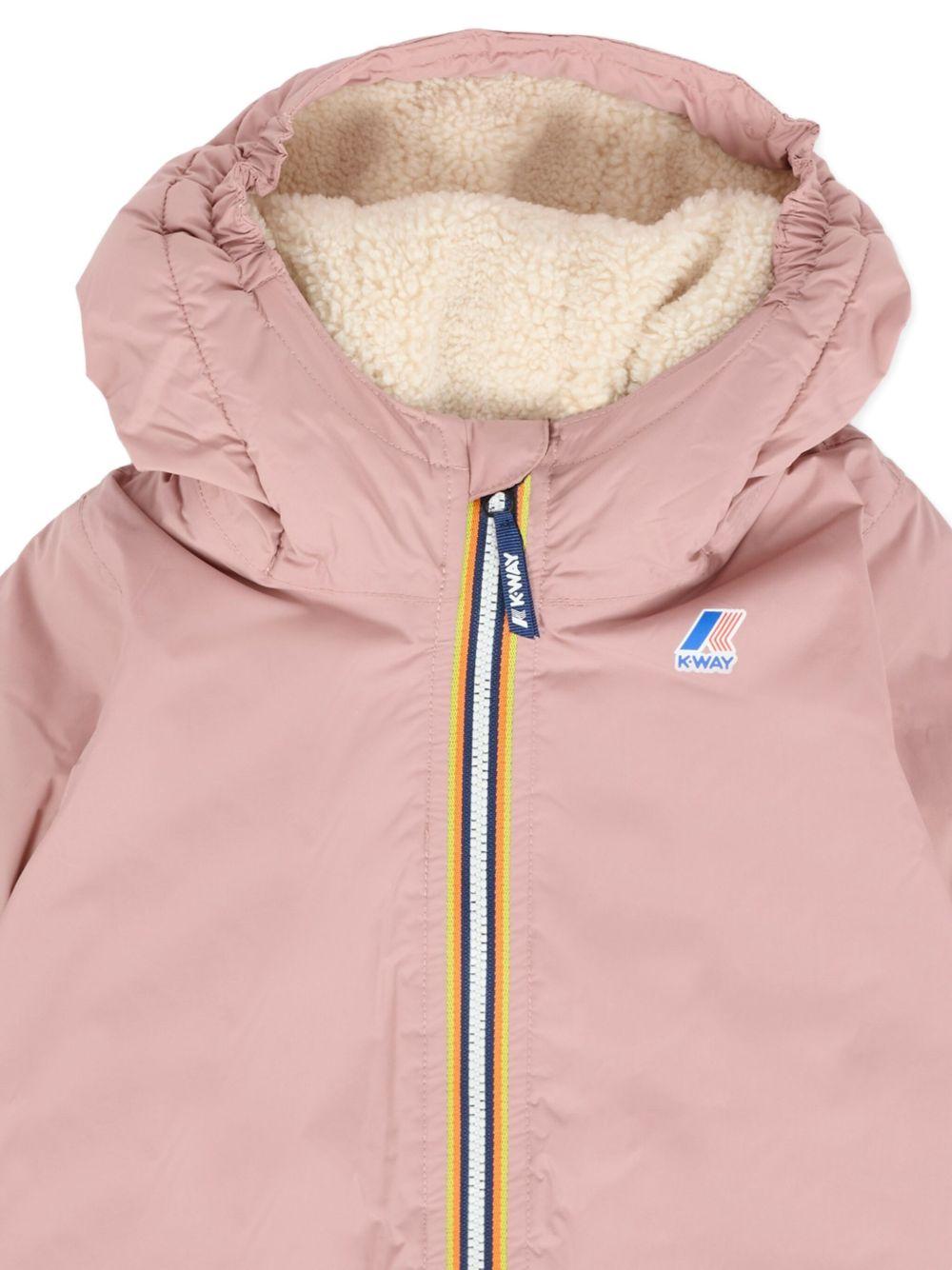 Giubbotto rosa per neonata K7142RW WDV K-Way Kids 
