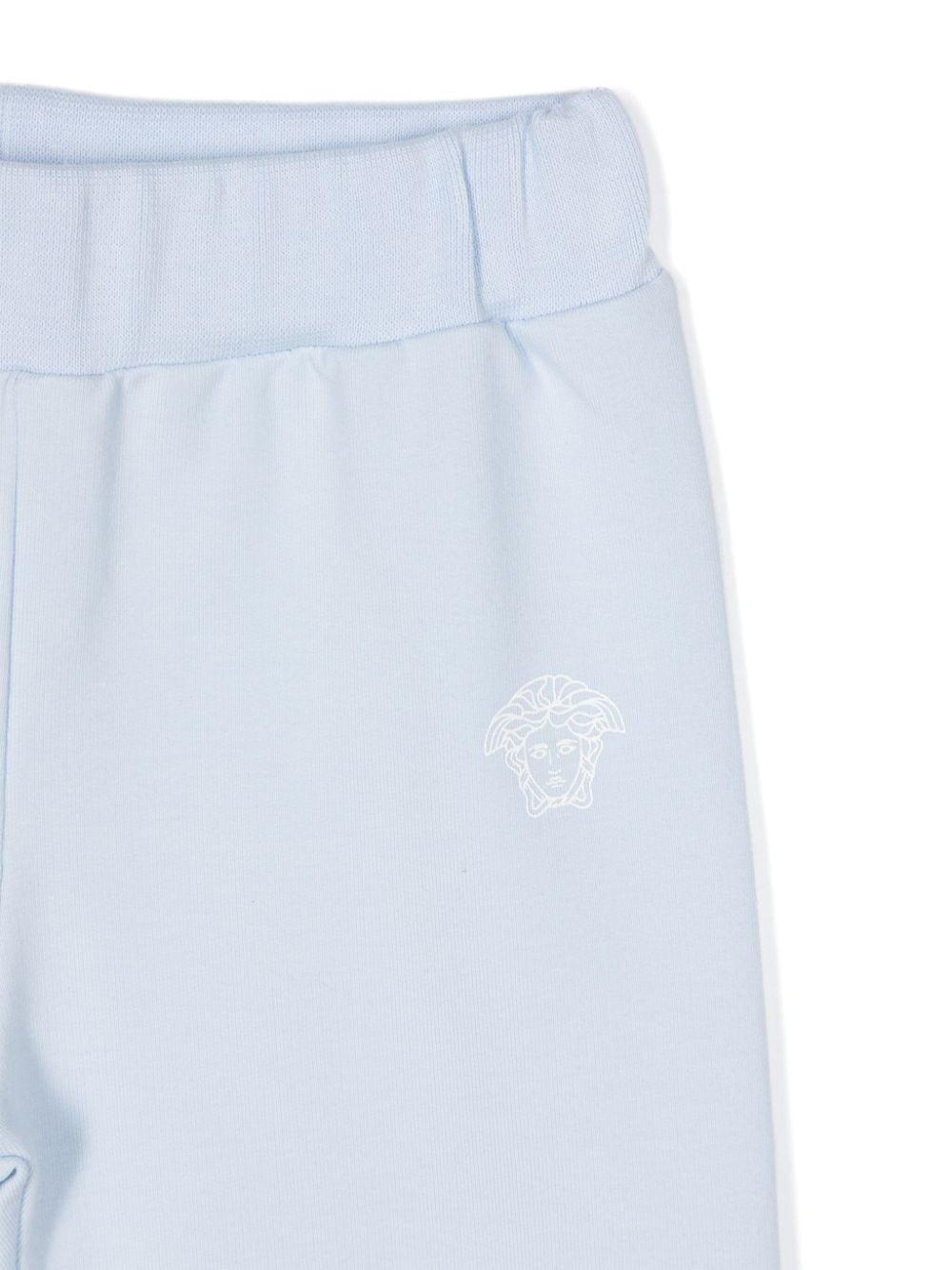 Completo sportivo per neonato in cotone azzurro
