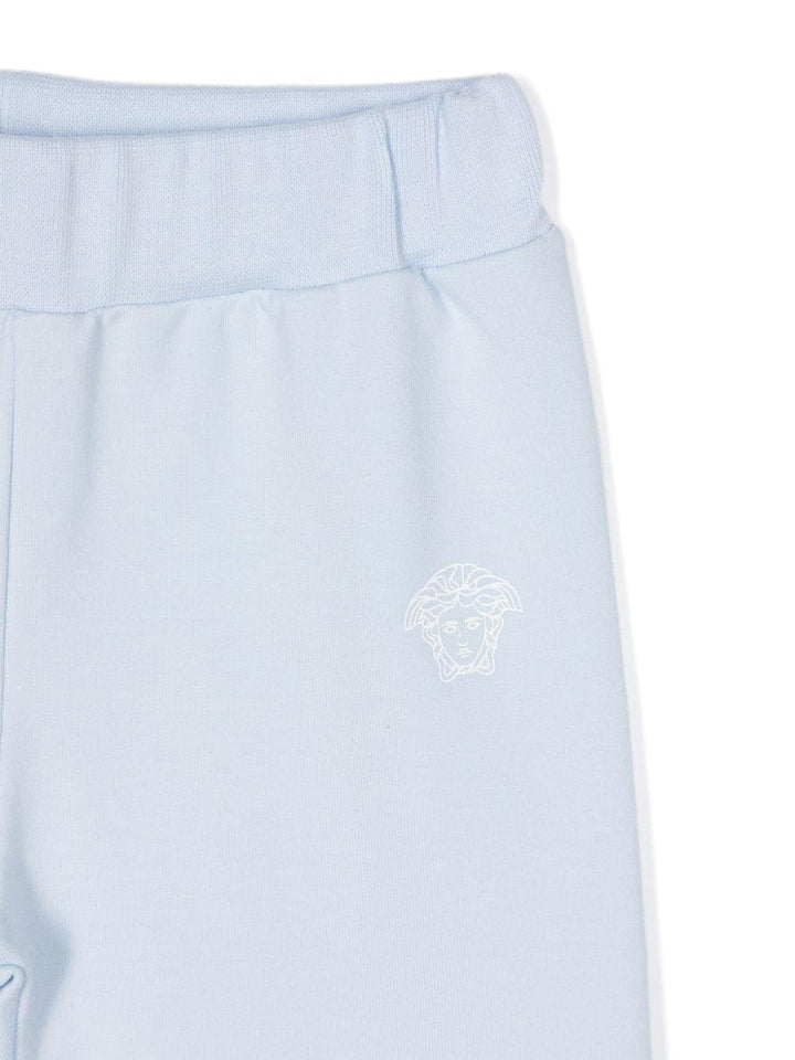 Completo sportivo per neonato in cotone azzurro