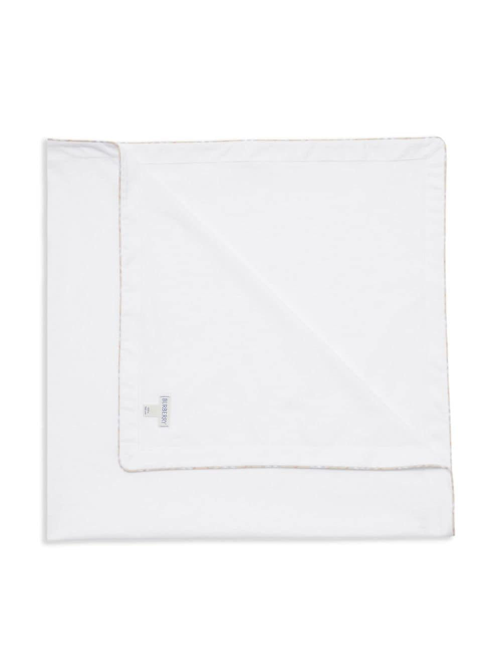 Coperta per neonato in cotone bianca 8091866 A1464 Burberry Kids 