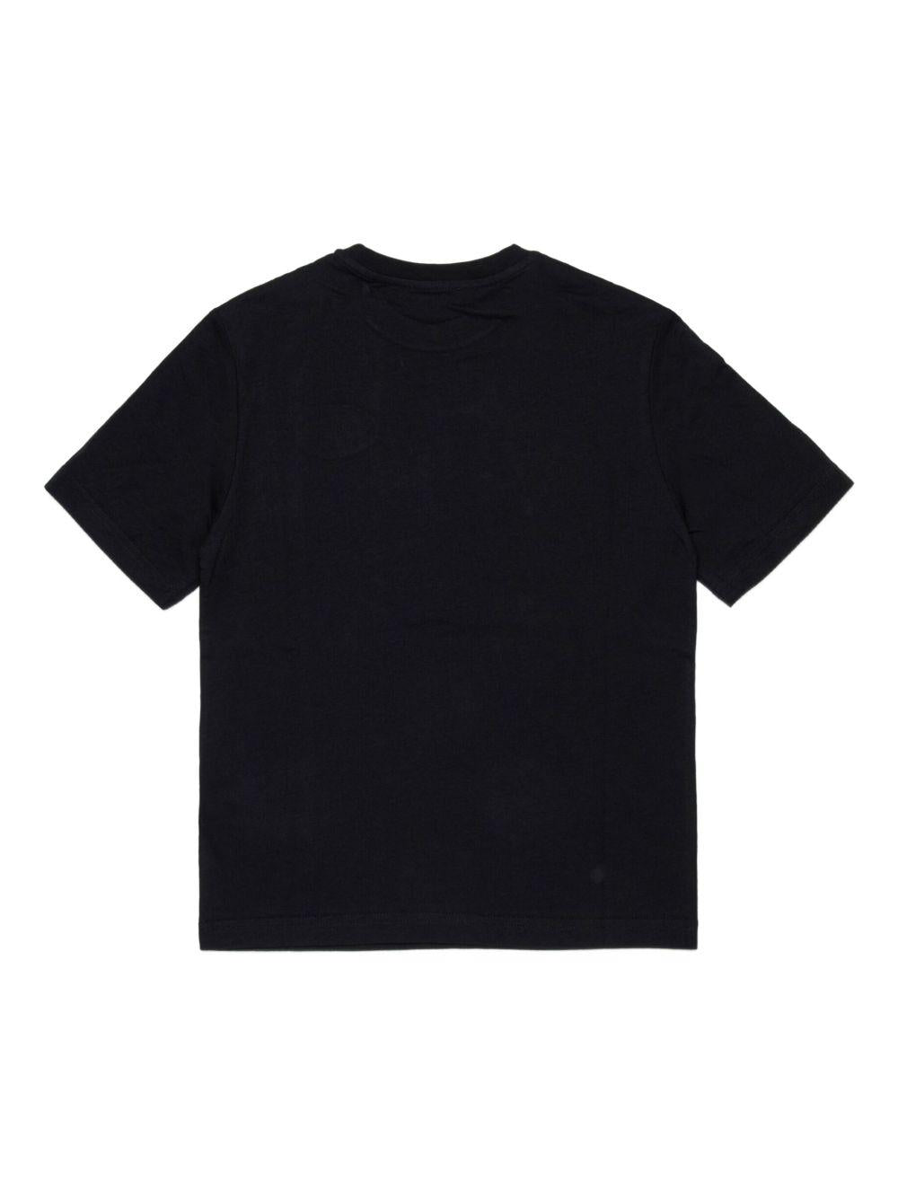 T-shirt nera per bambino J02477KYAUN K900 Diesel Kids 