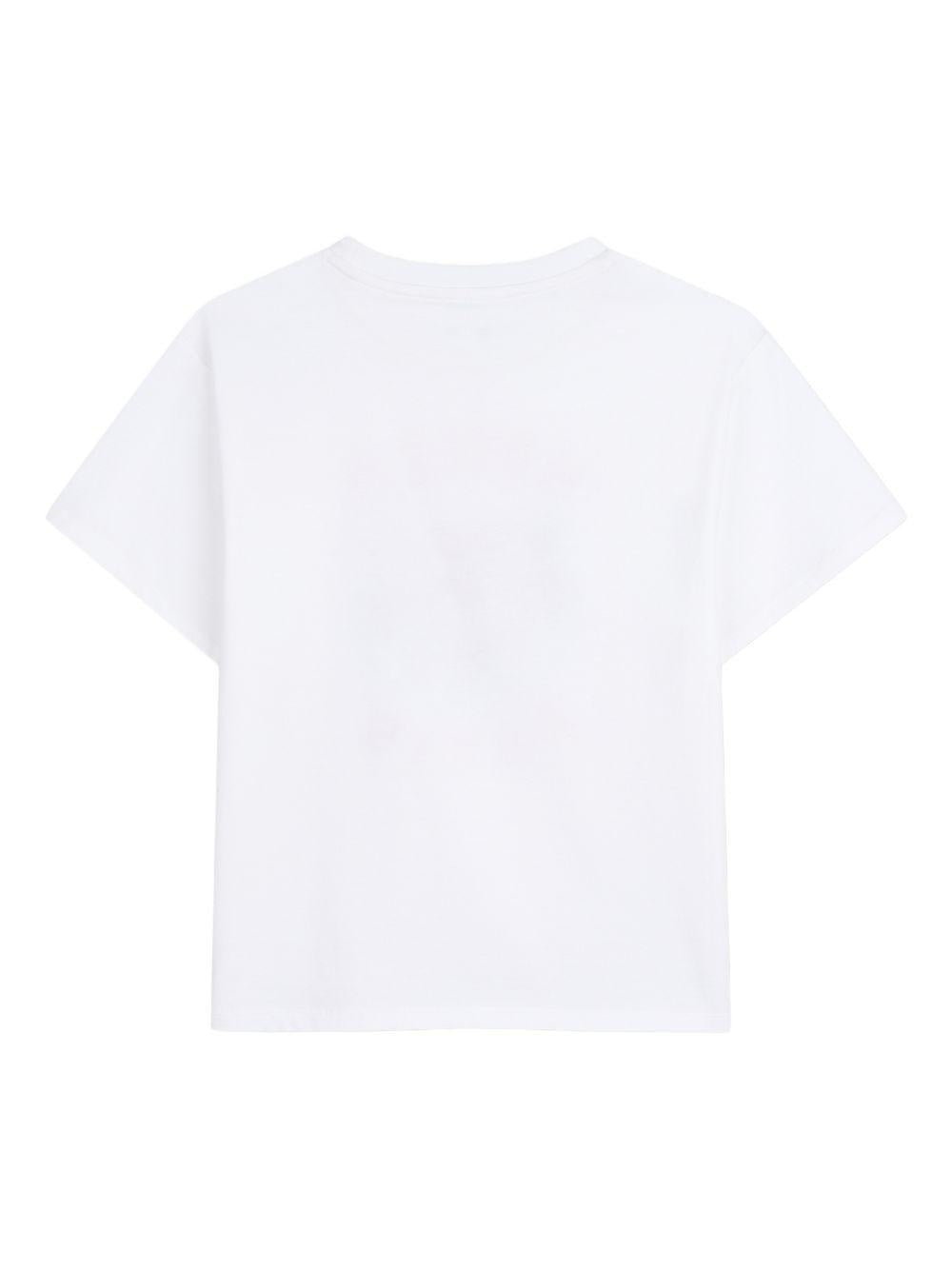 T-shirt bianca per bambino K61676 10P Kenzo Kids 