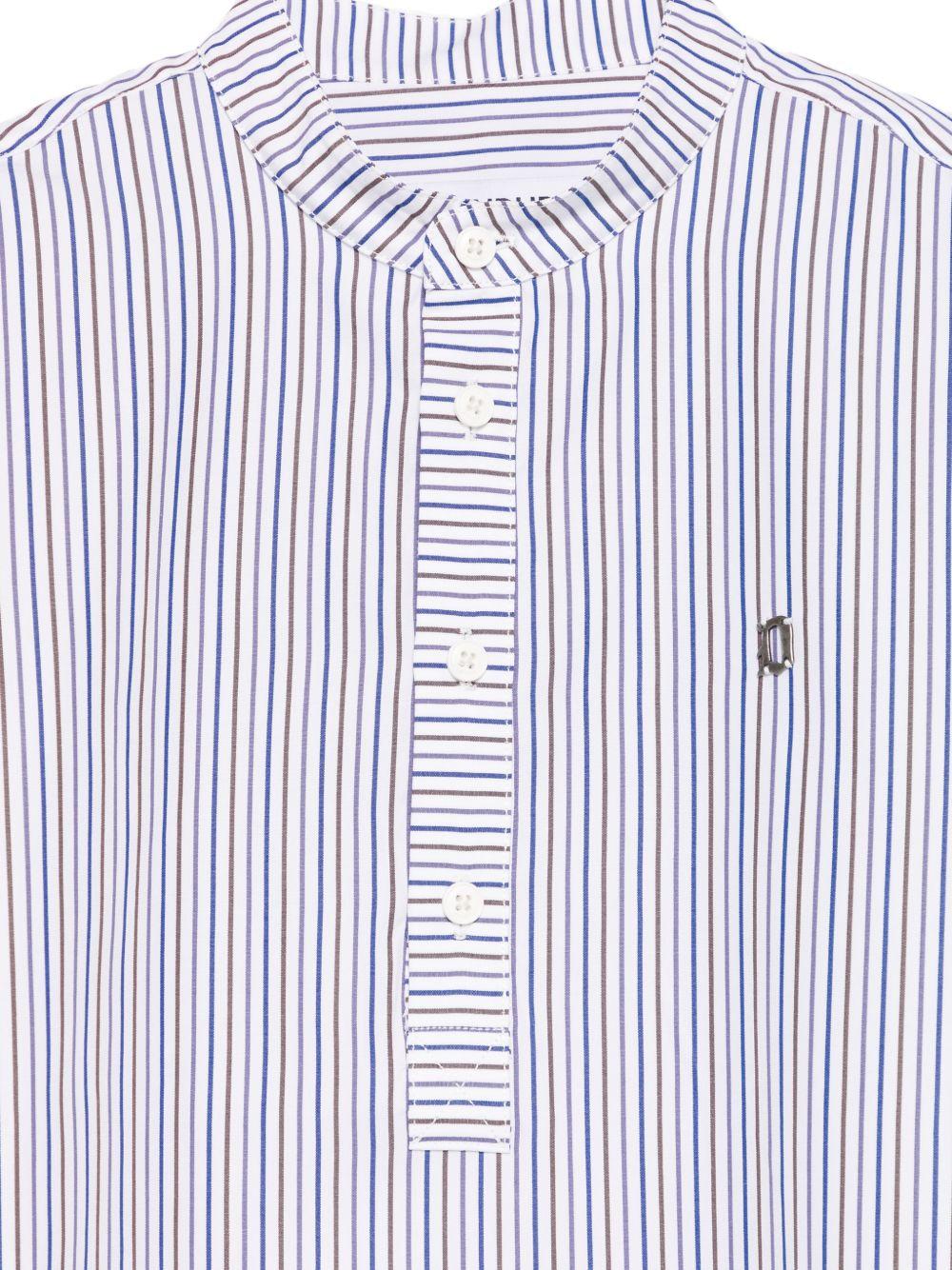 Camicia bianca/blu per bambino DMCA0510CR024 R001 Dondup Kids 