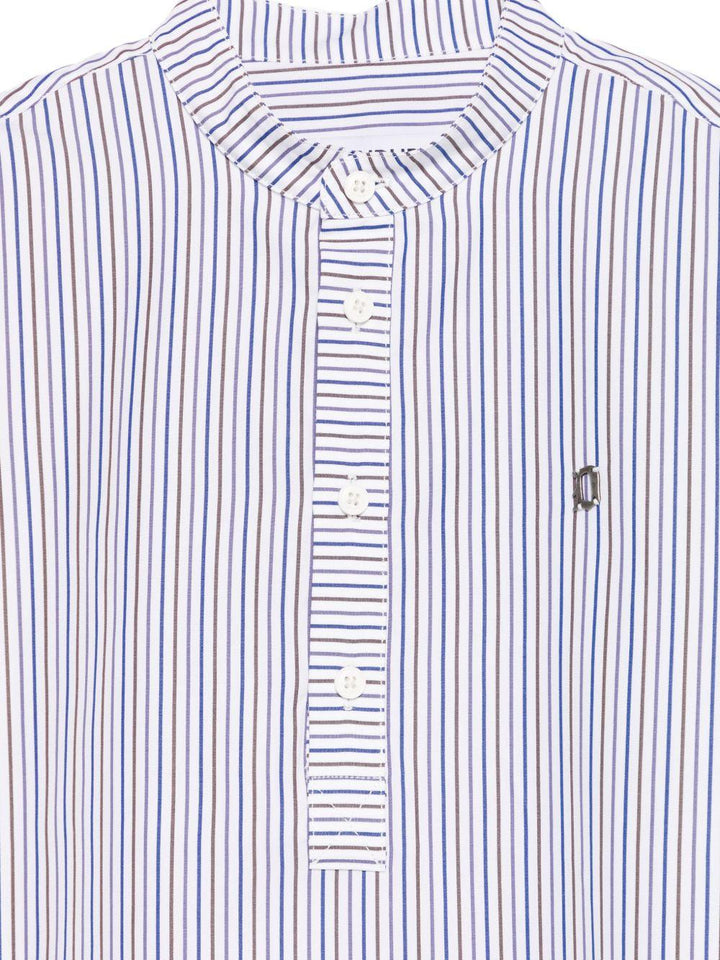 Camicia bianca/blu per bambino DMCA0510CR024 R001 Dondup Kids 