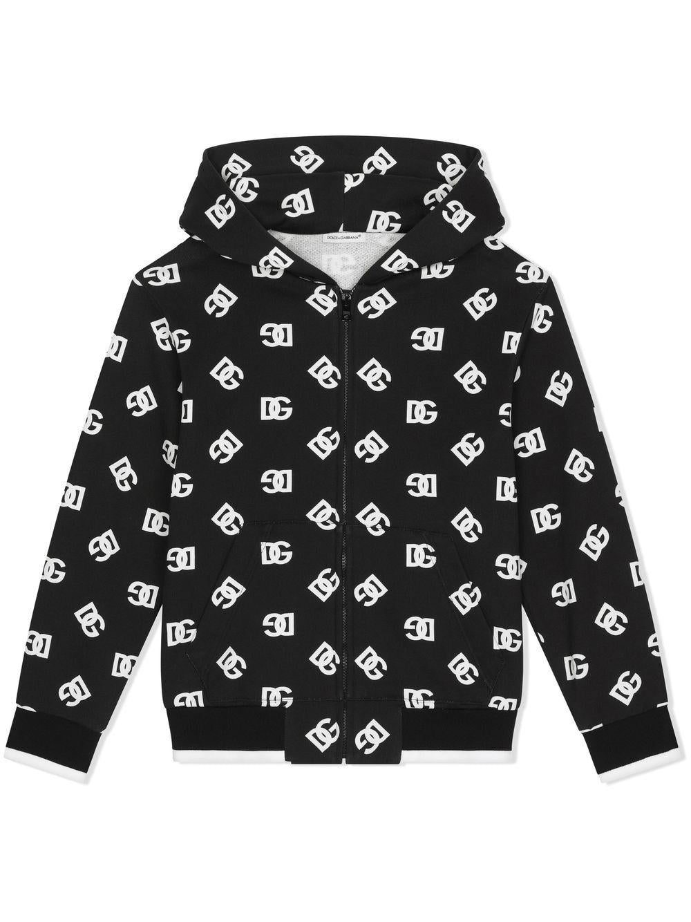 Felpa nero pece per bambino L4JWGZHS7JG HNVAA Dolce & Gabbana Kids 