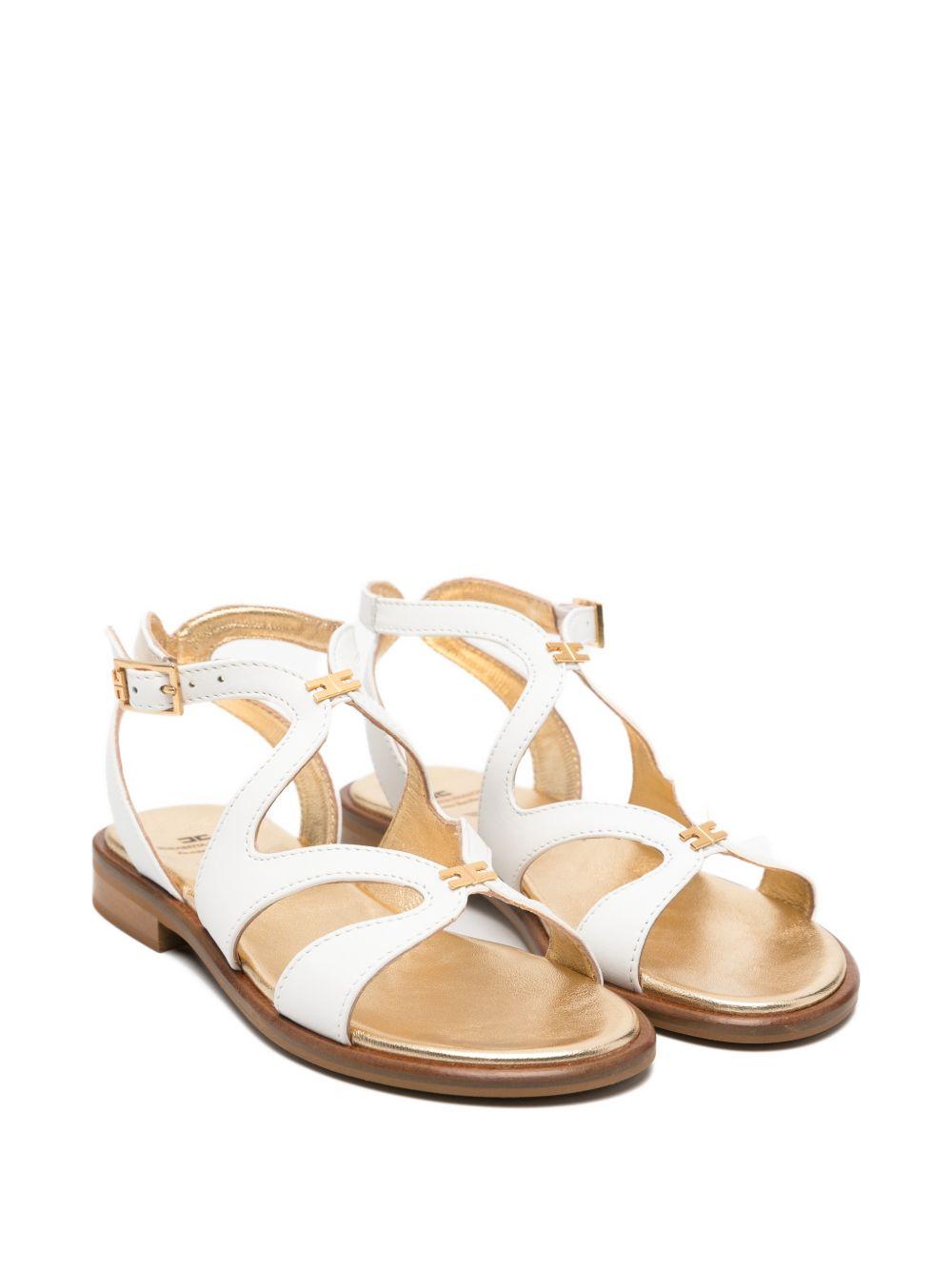Sandali bianche per bambina F4A2E05641733 139 Elisabetta Franchi Kids 