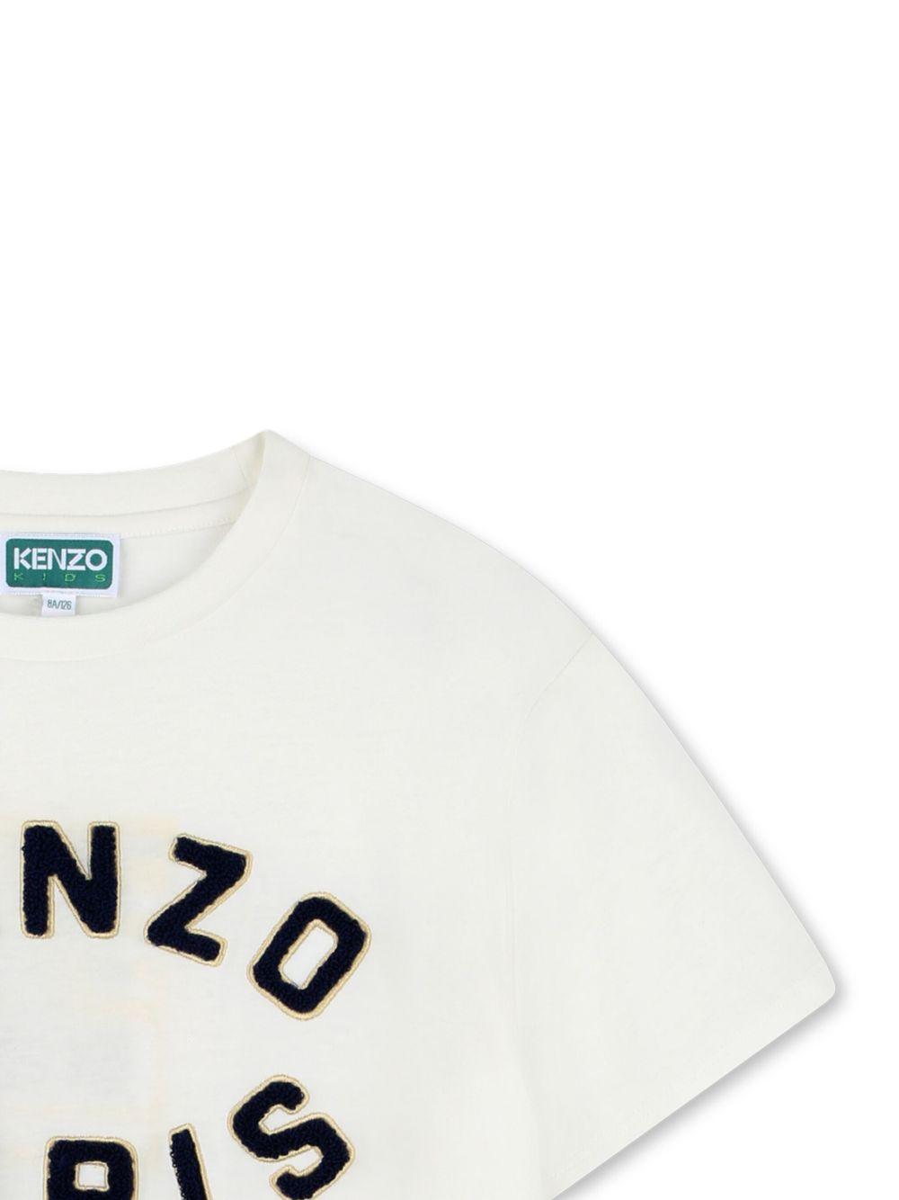 T-shirt bianco per bambino K61508 117 Kenzo Kids 