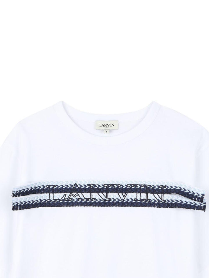 T-shirt bianca per bambino N30362 N48 Lanvin Enfant 