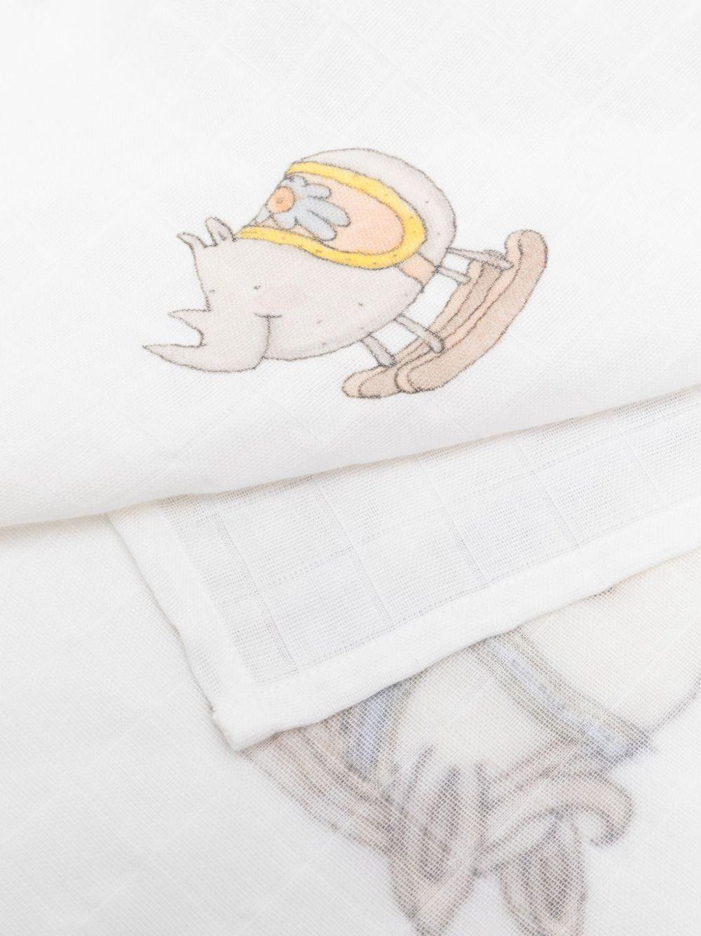 Coperta bianca per neonato CACQROHO OU Atelier Choux 