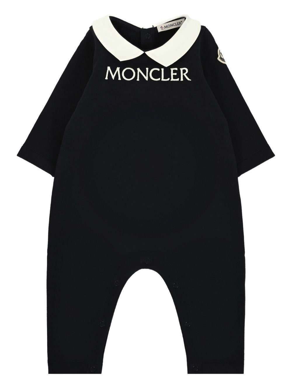 Tutina blu per neonato 9518L0000489A23 778 Moncler Kids 