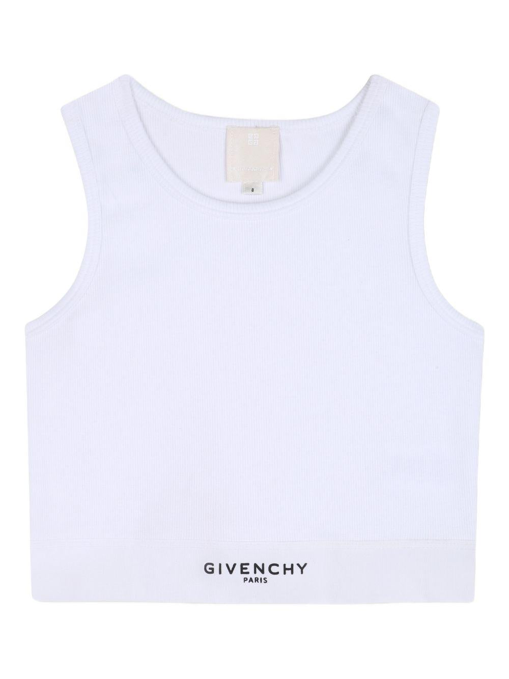 Canotta bianca per bambina H31223 10P Givenchy Kids 
