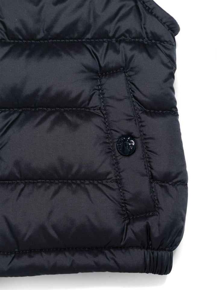 Gilet blu navy per neonato 9511A00023597YF 778 Moncler Kids 