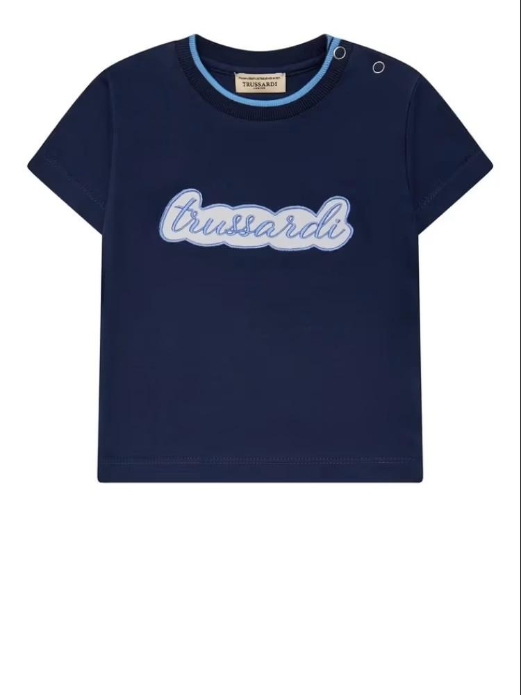 T-shirt blu per bambino TIP26037TSK BLU Trussardi Kids 