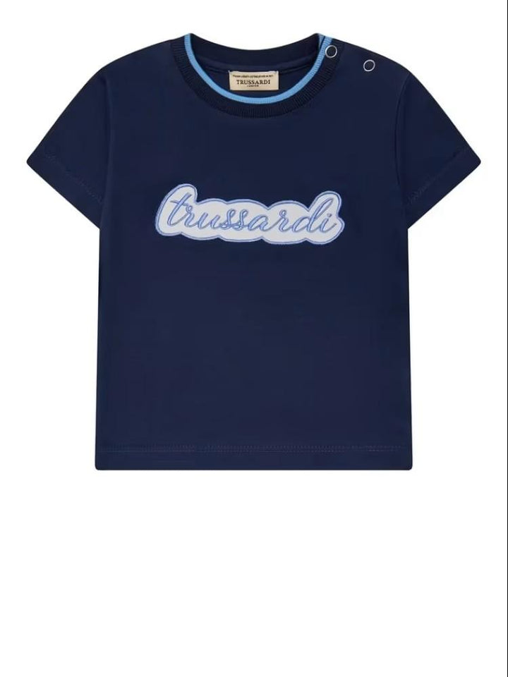 T-shirt blu per bambino TIP26037TSK BLU Trussardi Kids 