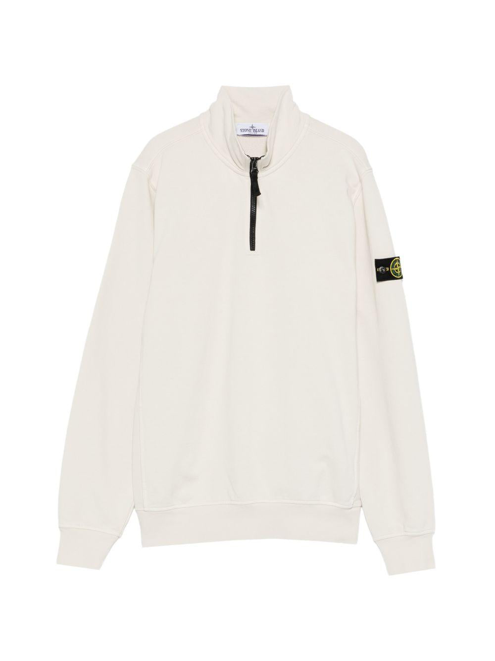 Felpa bianco sporco per bambino 66100013S0040 V0097 Stone Island Kids 