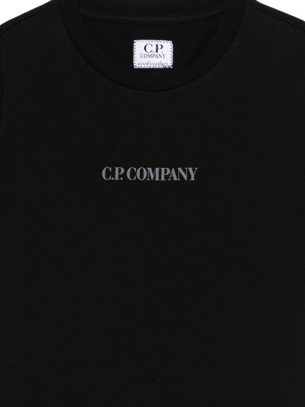 T-shirt nera per bambino CUM00ULAA17 60100 C.P Company Kids 