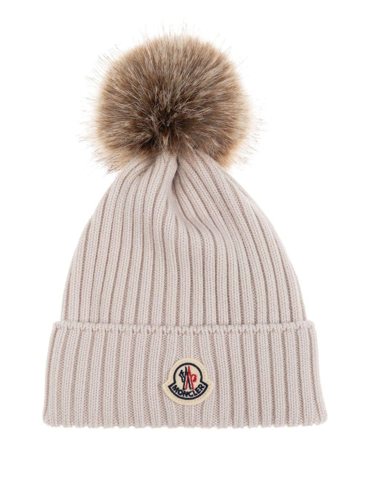 Cappello beige per bambino 9543B00011A9327 216 Moncler Kids 