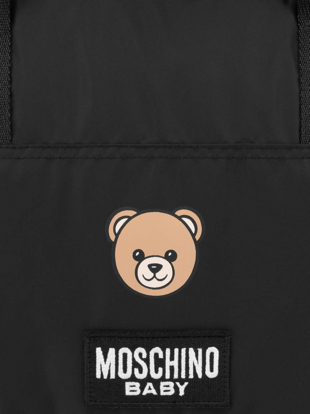 Borsa mamma nera per neonato MMX04KL3A89 60100 Moschino Kids 