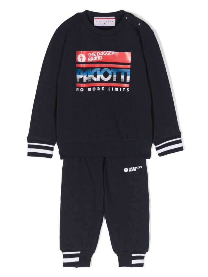 Blue sports suit for boys with logo