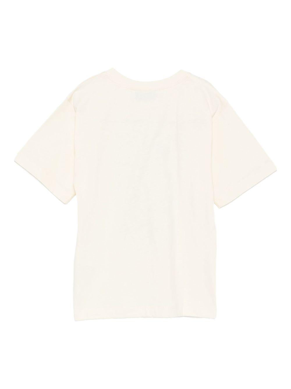T-shirt beige chiaro per bambino HNM05GLAA20 10123 Moschino Kids 