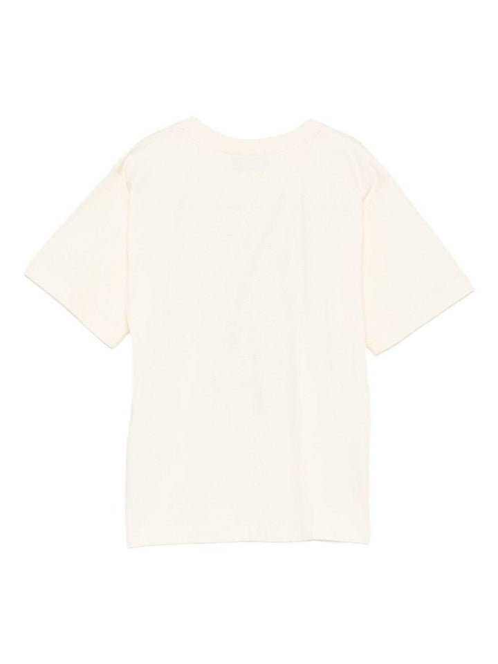 T-shirt beige chiaro per bambino HNM05GLAA20 10123 Moschino Kids 