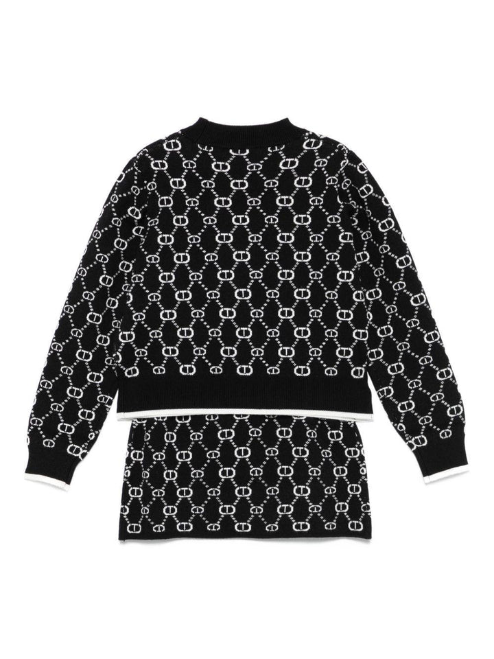Completo nero per bambina 252GJ3022 12795 Twin Set 