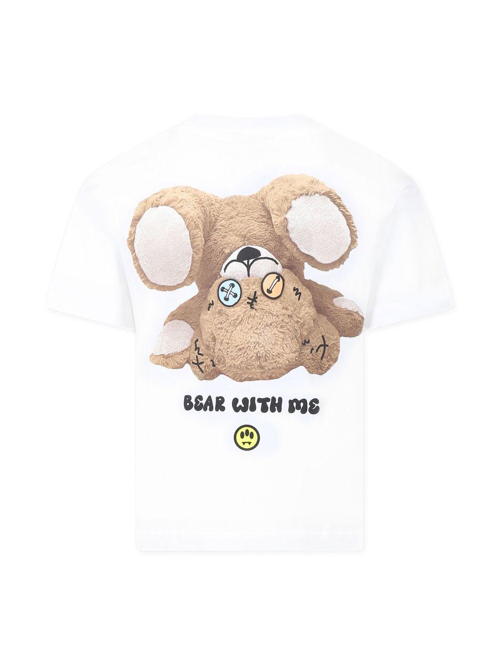 T-shirt bianca per bambino con logo