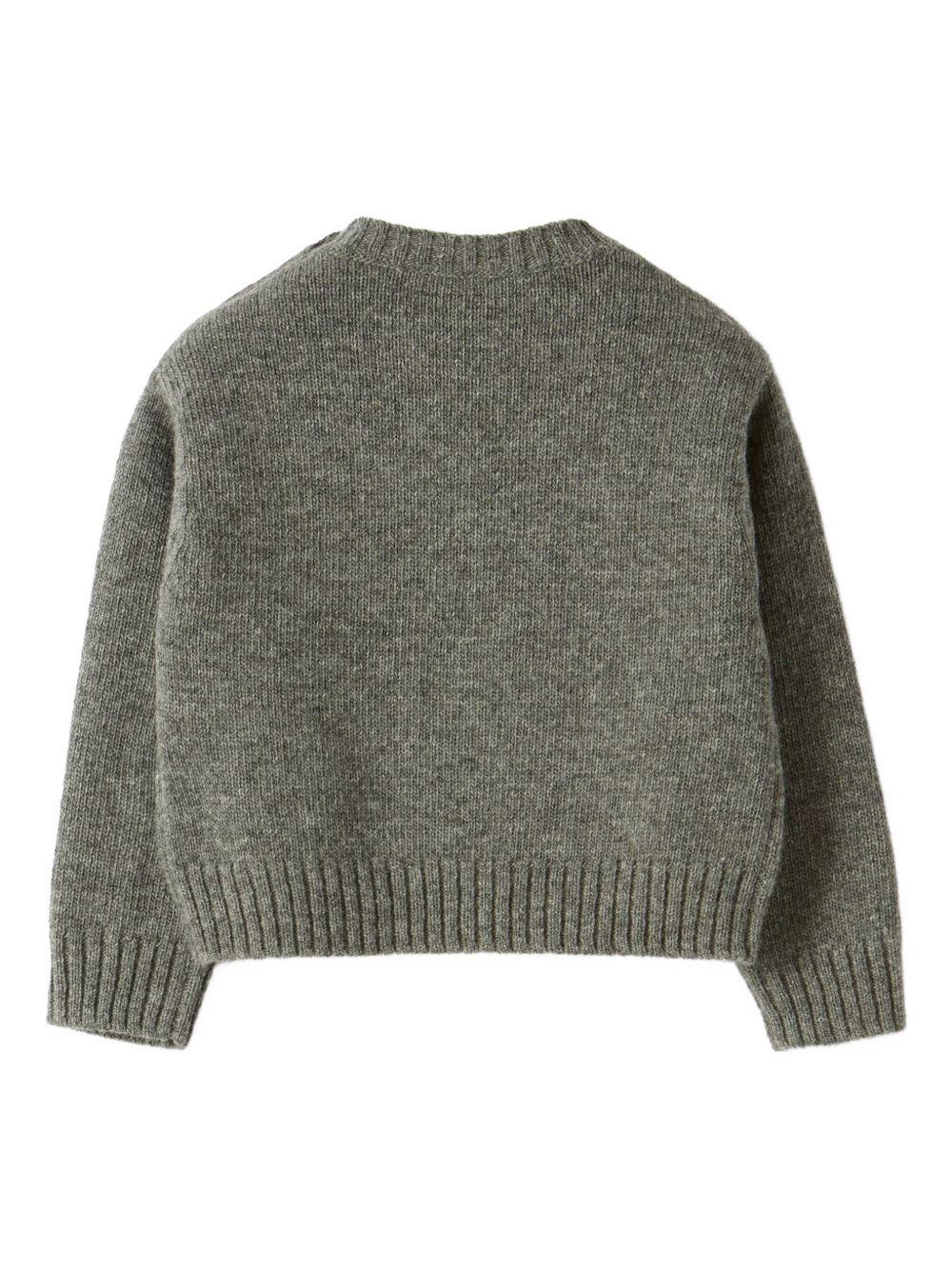 Maglione grigio per bambina A25GMA0006EM220 085 Il Gufo 