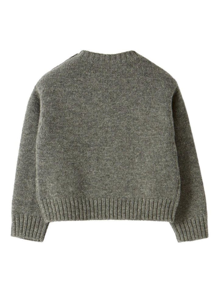 Maglione grigio per bambina A25GMA0006EM220 085 Il Gufo 