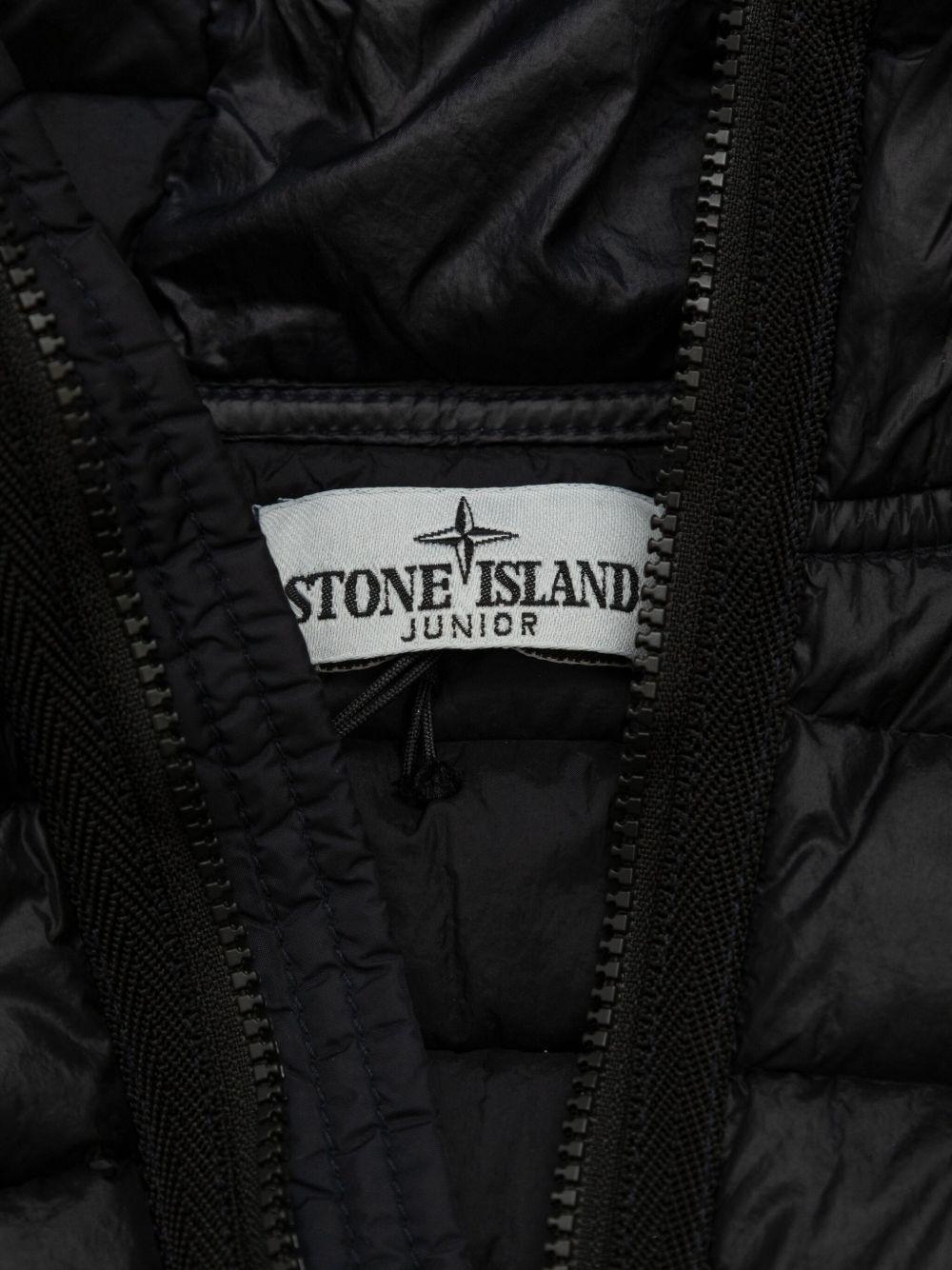 Giubbotto nero per bambino 64100011S0024 V0020 Stone Island Kids 