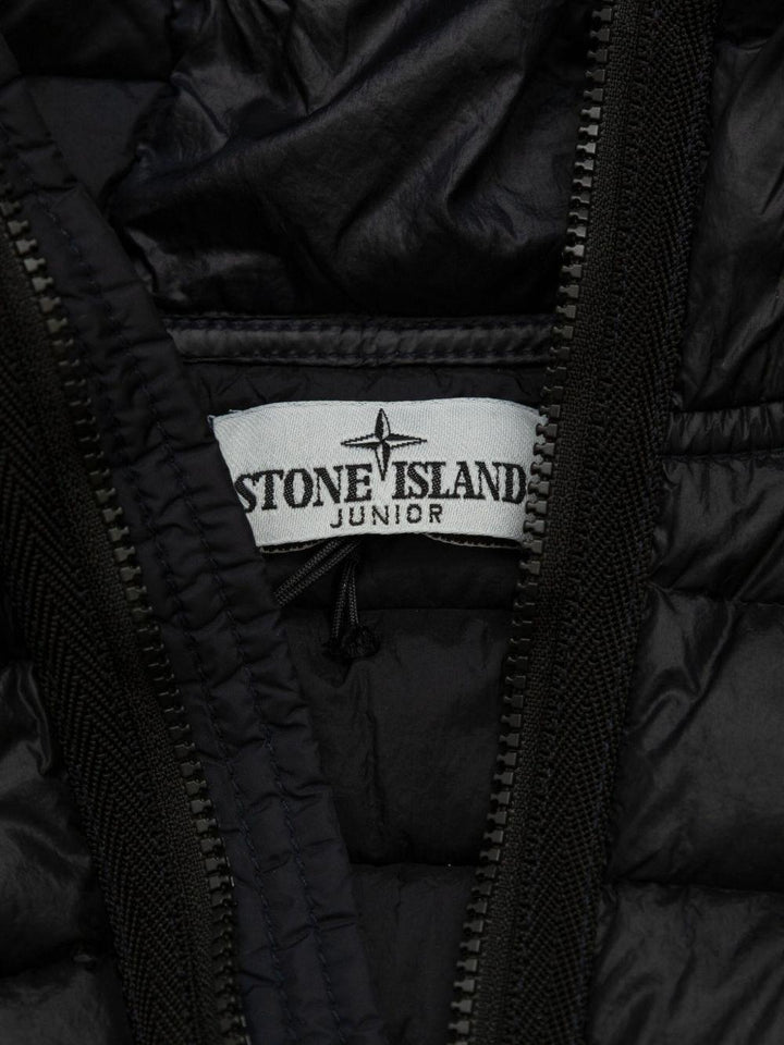 Giubbotto nero per bambino 64100011S0024 V0020 Stone Island Kids 