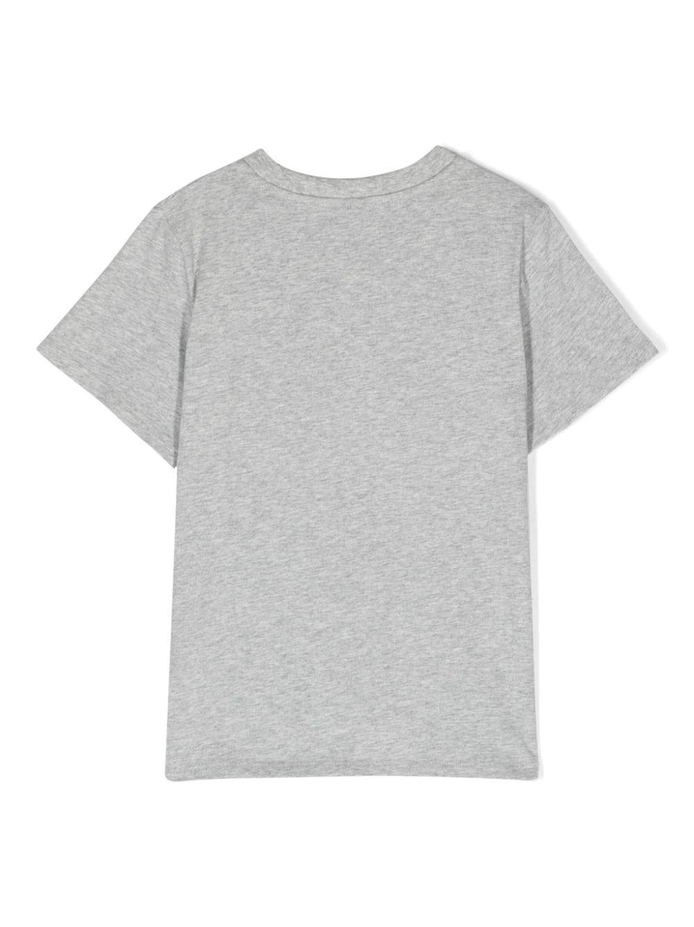 T-shirt grigia per bambino con stampa TU8P21Z0434 807 Stella McCartney Kids 